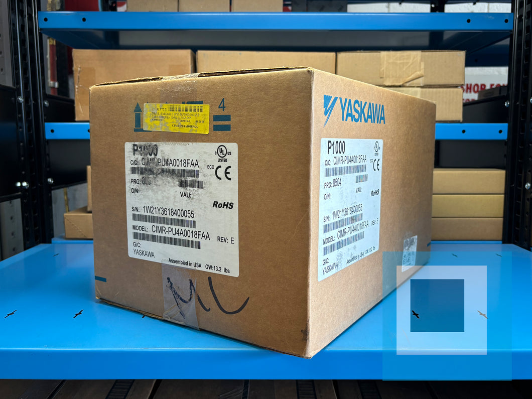 NEW - Yaskawa CIMR-PU4A0018FAA REV: E 380-480 VAC 10HP 17.5 AMP Servo Drive