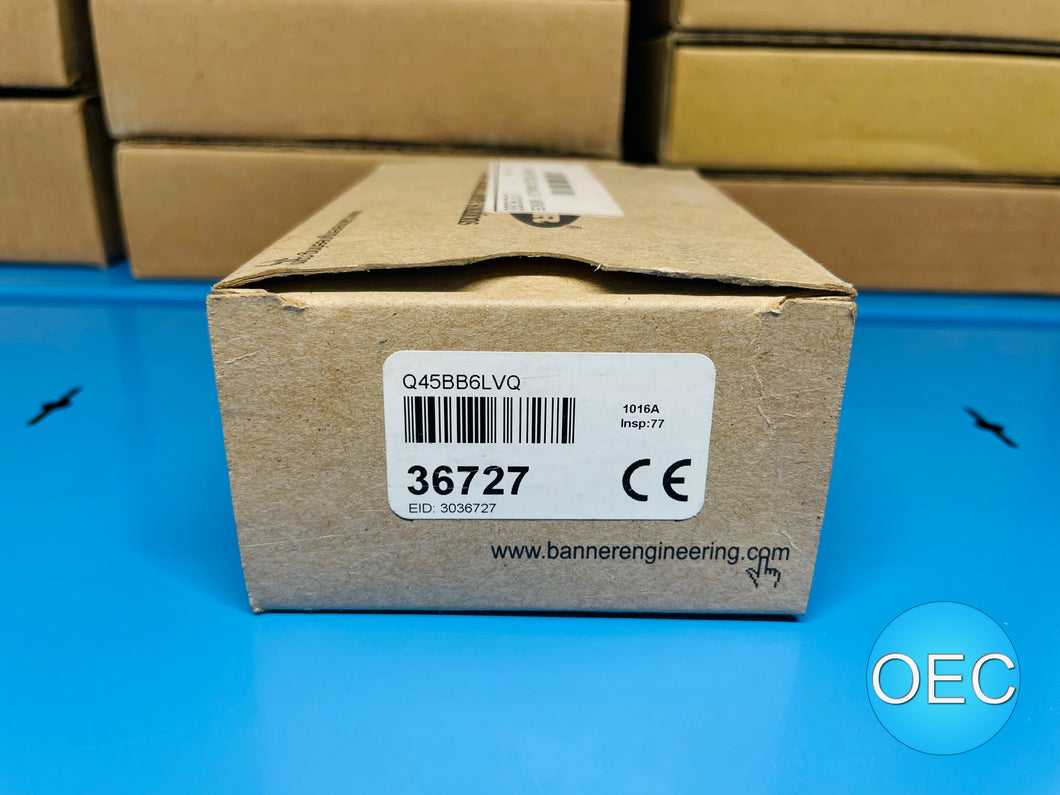 Banner Engineering Q45BB6LVQ Photoelectric Sensor - New in Box