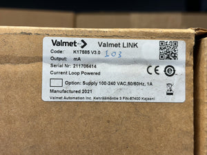 2021 NEW - Valmet LINK K17585 V3.0 Current Loop Powered Consistency Transmitter