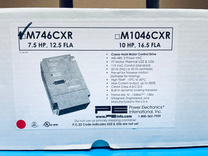 PE Power Electronics International M746CXR 7.5 HP, 12.5 FLA VFD Drive New in Box